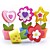  assorted flor pote titulares placecard (conjunto de 6)