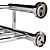  gepolijst chroom massief messing 25-inch badkamer plank met handdoekhouder
