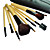  9-tlg professionellen Make-up Pinsel mit freien Lederbeutel gesetzt