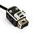 2-in-1 MotionPlus Afstandsbediening en Nunchuk Hoes Voor Wii (Zwart)