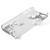  Stylish Translucent Case with Crystals for iPhone 4 (White Flower)
