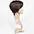  Capless Short Straight Brown 100% Human Hair Wig