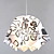  Elegant Pendant Light with Floral Pattern
