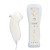  2-in-1 MotionPlus Remote Controller and Nunchuk + Case for Wii/Wii U (White)