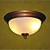  Antique Inspired Flush Mount with 2 Lights