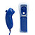  2-in-1 MotionPlus Remote Controller and Nunchuk + Case for Wii/Wii U (Blue)