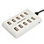  10-port med høy ytelse usb 2.0 hub (hvit)