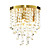  ERKELENZ - Lustre Moderno Cristal com 4 Lâmpadas