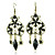  Antique Bronze-plated Turquoise Style Earring