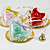  Clear Heart Shaped Favor Holder With Bow (Set of 12)