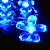  2.5m 3w 20-led colorful disegno luci prugna fiore portato stringa di lampada (3xAA)