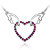  crystal angel hart ketting