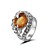  6 pièces en alliage de strass magnifique avec anneau chromé bague de style et de taille différentes