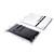 Geniune ROCK Nakedshell Protective Back Case with Screen Guard for iPad 2 Smart Cover