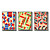 abstract ingelijste canvas print