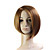  Capless Bob Style 100% Japanese Kanekalon Fiber Light Brown Straight Hair Wig