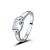  Shining Rhinestones With Alloy Plated Ring