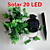  Solar 2M 20-LED Colorful Light Butterfly Design String Lamp for Christmas