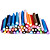  50pcs 3D Cane Stick Rod Sticker Nail Art Decoration -Heart Shape Sets