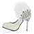  Chaussures de Soirée Similicuir Talons Aiguilles Plumes Strass
