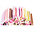  50st 3d stok stok stok sticker nail art decoratie-taart sets