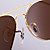  Lunettes de Soleil en Résine, UV400, Anti-Reflets (Monture Doré, Verres Fauves)