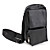  estilo de los hombres de cuero bolso de la cintura (negro)