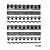 6 Nail Art Stickers French Style White/Black/Pin​k Lace