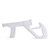  2-in-1 pistola combinata di luce bio per wii / wii u Remote e Nunchuk