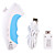  Rechargeable Wireless Nunchuk für wii (weiß)