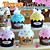  plastica Cupcake bomboniera tessuto - colori assortiti