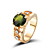  diamantes de imitación magnífico con el anillo chapado en oro 14k (más colores)