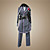  costume cosplay ispirato vocaloid - imitazione nero Kamui Gakupo