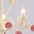  Crystal Chandelier with 3 Lights in Rose Feature