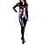  ren farge skinnende metallisk kvinner spandex catsuit