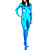  ren farge skinnende metallisk kvinner spandex catsuit