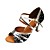  Customize Performance Dance Shoes Leatherette/ Paillette Upper Latin Shoes for Women
