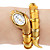  Golden Snake Bracelet Watch