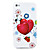 forma de mariposa de protección de sílice gel suave para el iPhone 4