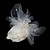  Gorgeous Tulle/ Feather With Rhinestone Wedding Bridal Flowers/ Headpiece