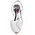  top en satin de qualité supérieure du talon haut fermé orteils avec des chaussures de mariage strass mariée (A2066)