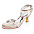  talon mi satin supérieure fermé orteils avec strass chaussures de mariée mariage des couleurs plus