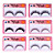  Fashion Lashes - 30 Pairs Long, Dramatic Blunt Cut False Eyelashes FX