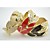  lentejuelas de las mujeres hoja brazalete pulsera