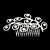  splendido strass capelli pettine da sposa / copricapo