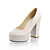  Leatherette Platform Chunky Heel Pumps (More Colors)