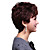  capless peruca de cabelo curto humano de 100%