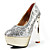  Sparkling Glitter Platform Chunky Heel Party/Evening Shoes  With Sequins (More Colors)
