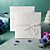  White Embossed Spring Flowers Wedding Invitation (Set of 50)