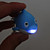 dolfijn sleutelhanger met LED-zaklamp en geluidseffecten (blauw)